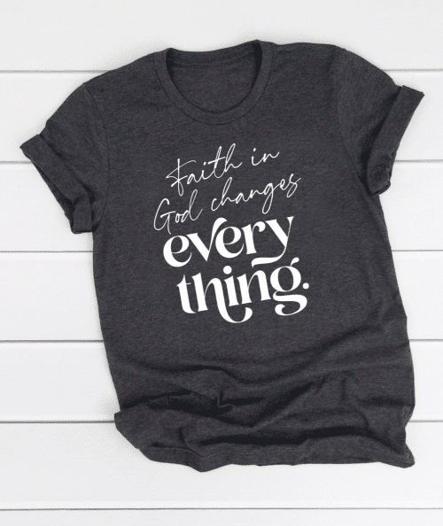 Faith in God T-Shirt (Charcoal)