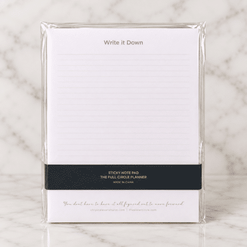 Write It Down Sticky Note Pad